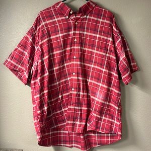 St. John Bay red button up xxl